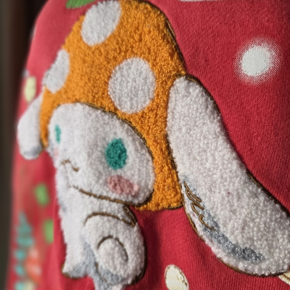 Adorable Sanrio Cinnamoroll Mushroom Graphic Crewneck Sweatshirt - Small - Picture 3 of 7